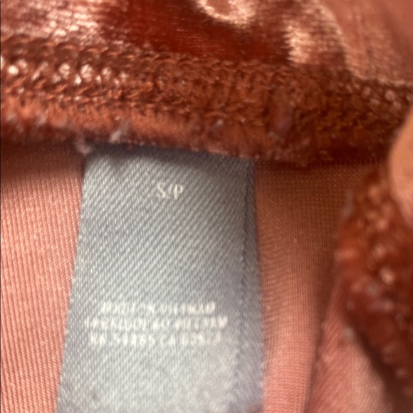 Aerie Velvet Leggings Pink midrise full length pants - Picture 3 of 5